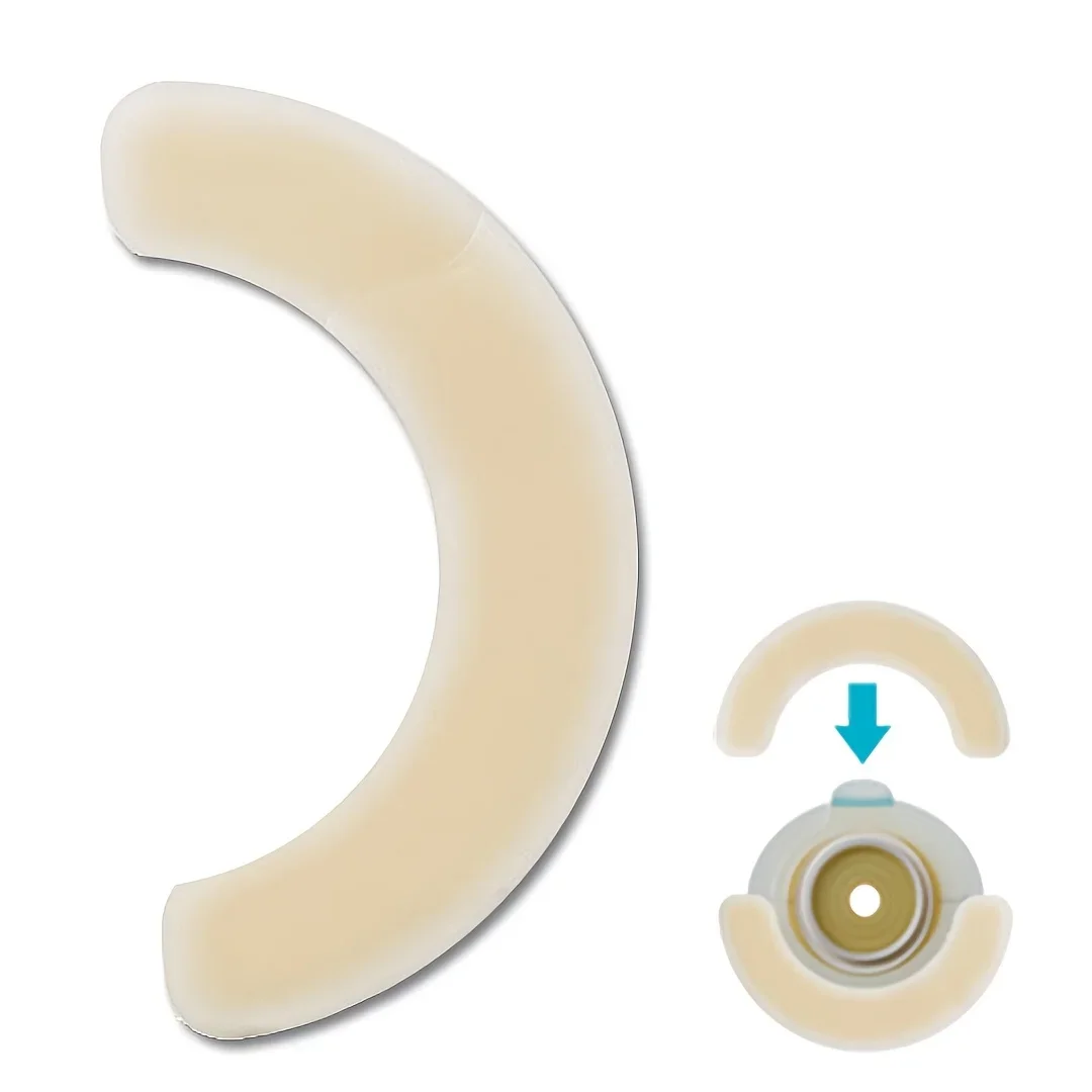 10pcs Barrier Stoma Ostomy Strips Tape Strip Rings Adhesive Pressure Fixing Colostomy Leak Proof Colostomy Bag Barrier Strip