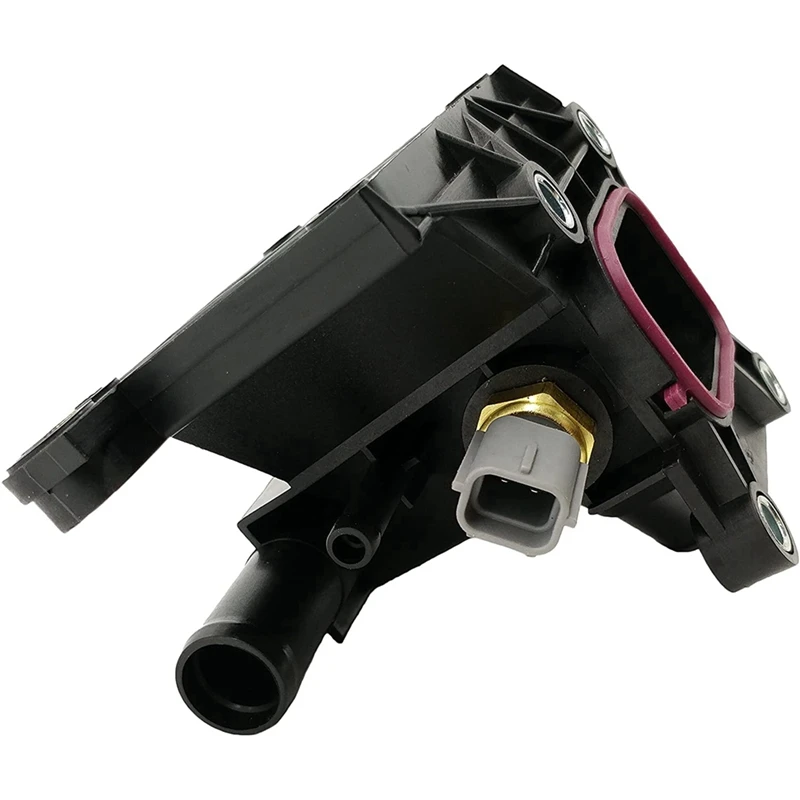 New Thermostat Engine Coolant Water Outlet with Sensor for Mazda 3 5 6 2006-2013 2.0L-L4 Ford LF941517Z smart thermostat engine coolant thermostat