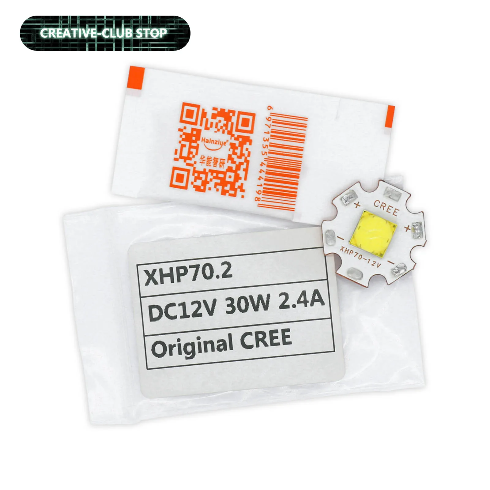 

10 шт. 30 Вт оригинальный Cree XHP70 XHP70.2 DC 12 В холодный белый 6500K