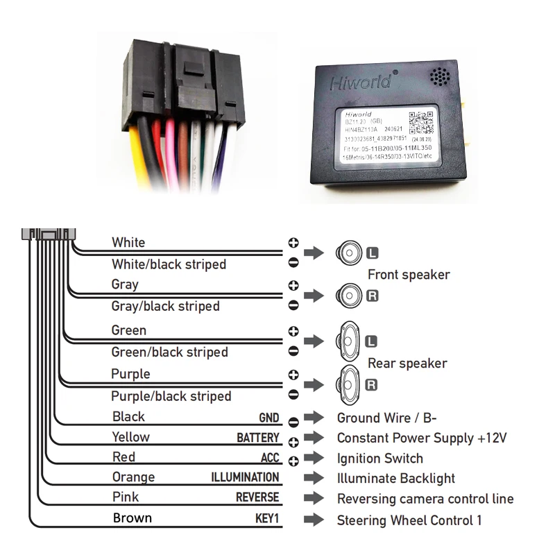 Per Mercedes Classe Gl X164 Soundsystem Auto Adattatore Radio Volante - Foto 6