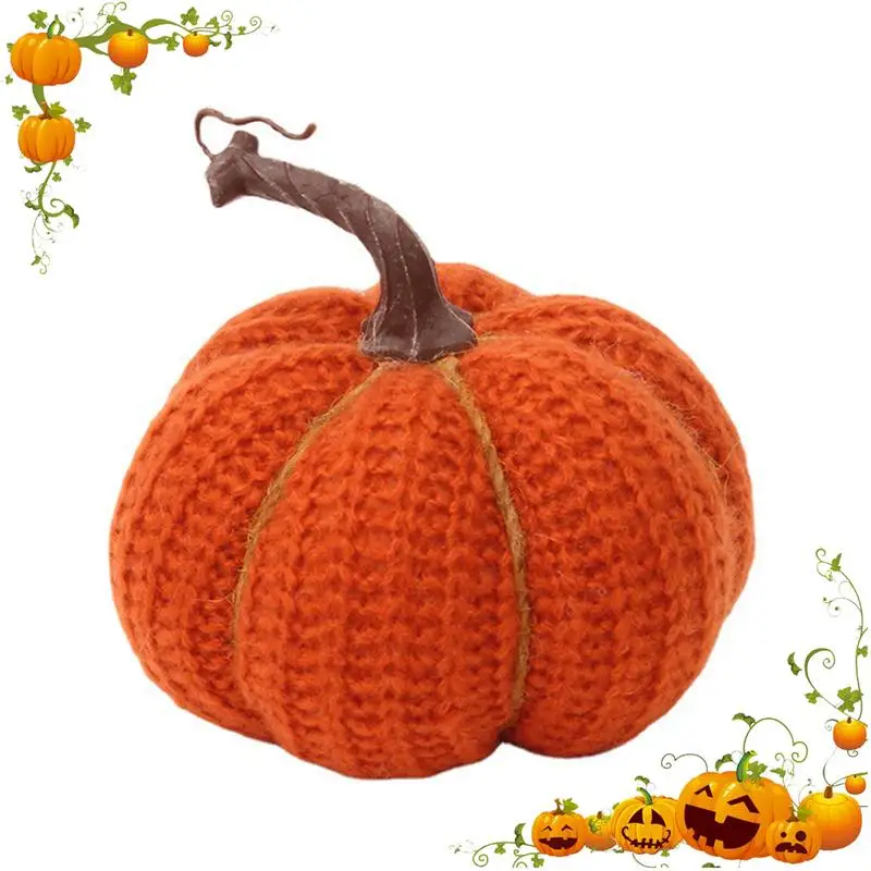 

Realistic Pumpkin Decorative Fabric Realistic Pumpkins Fall Harvest Table Centerpieces Halloween Decor Fake Farmhouse Pumpkins