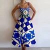 Women Summer Fashion Sexy Style Suspender Long Dress Backless A-Line Elegant Party Vacation Dresses New High Waist Evening Dress 6