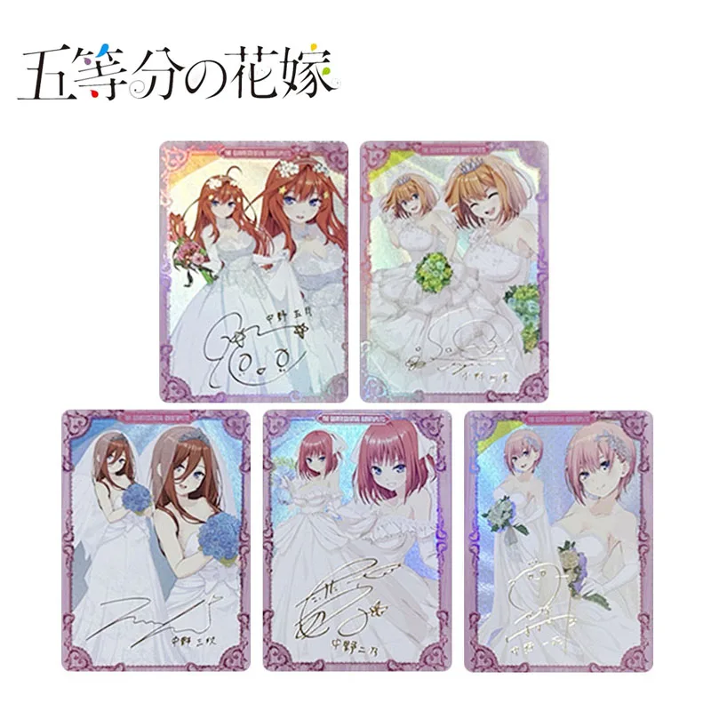 

DIY The Quintessential Quintuplets Bronzing Rare Collection Flash Card Nakano Nino Anime Cartoon Board Game Toys Christmas Gift