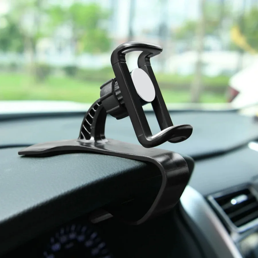 

1x Car Phone GPS Stand Adjustable Anti-slip Clamp Arm Car HUD Mount Dashboard Mobile Supporter Clip Interior Accessories