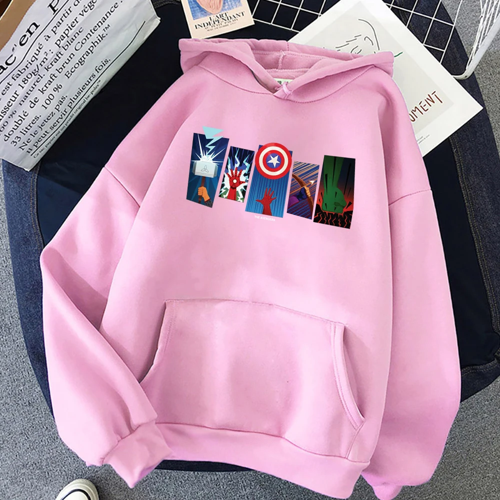 thumbnail image 1 of Sudadera con capucha de superhéroe con estampado de Marvel para hombre, ropa de calle masculina con estampado de Disney, sudadera de lana cálida con capucha de Hip Hop, otoño, 1 of 5
