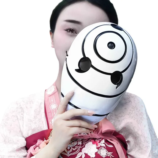 DDHH Naruto Uchiha aschera con suolo - Naruto Tobi Obito Uchiha aschera Cosplay Resina per