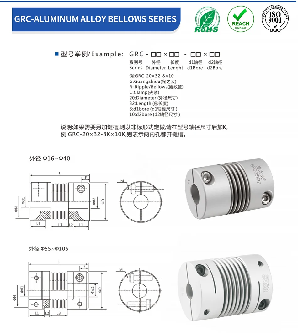 서보모터 벨로우즈 커플링 클램프 시리즈 5mm 샤프트 제로 백래시 발생기 서보 모터 스프링 퀵 벨로우 알루 - G마켓 모바일