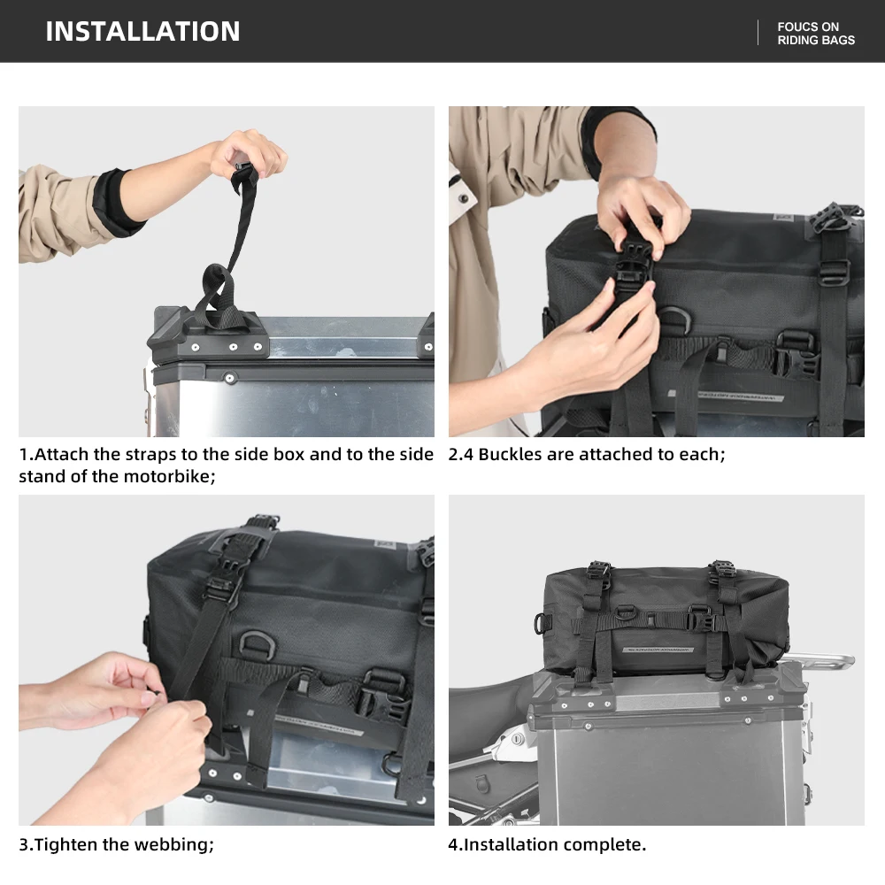 Motorcycle Luggage Bag,Motorcycle Top Bag Rhinowalk Motorcycle Top Box Bag 8L 15L 30L