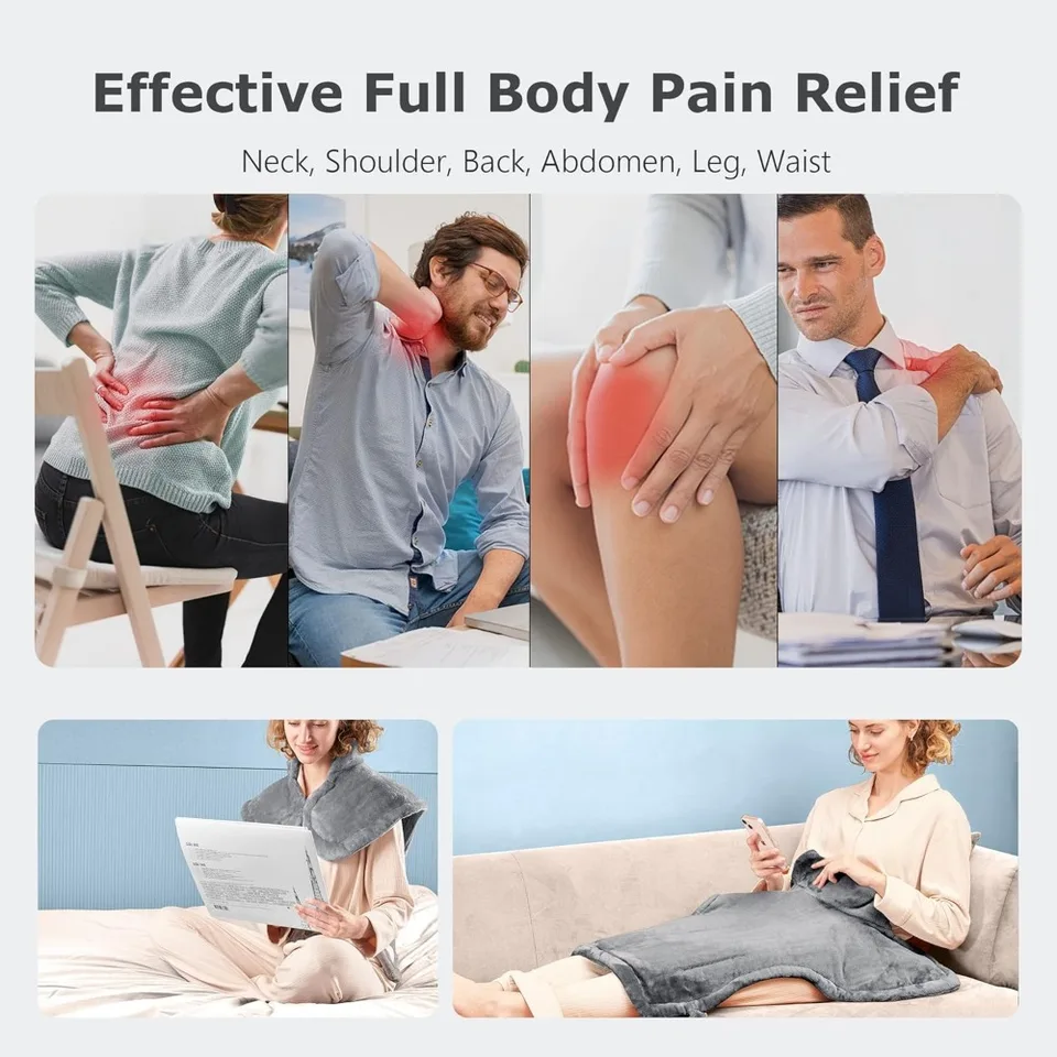 Large Weighted Neck and Shoulder Heating Pad