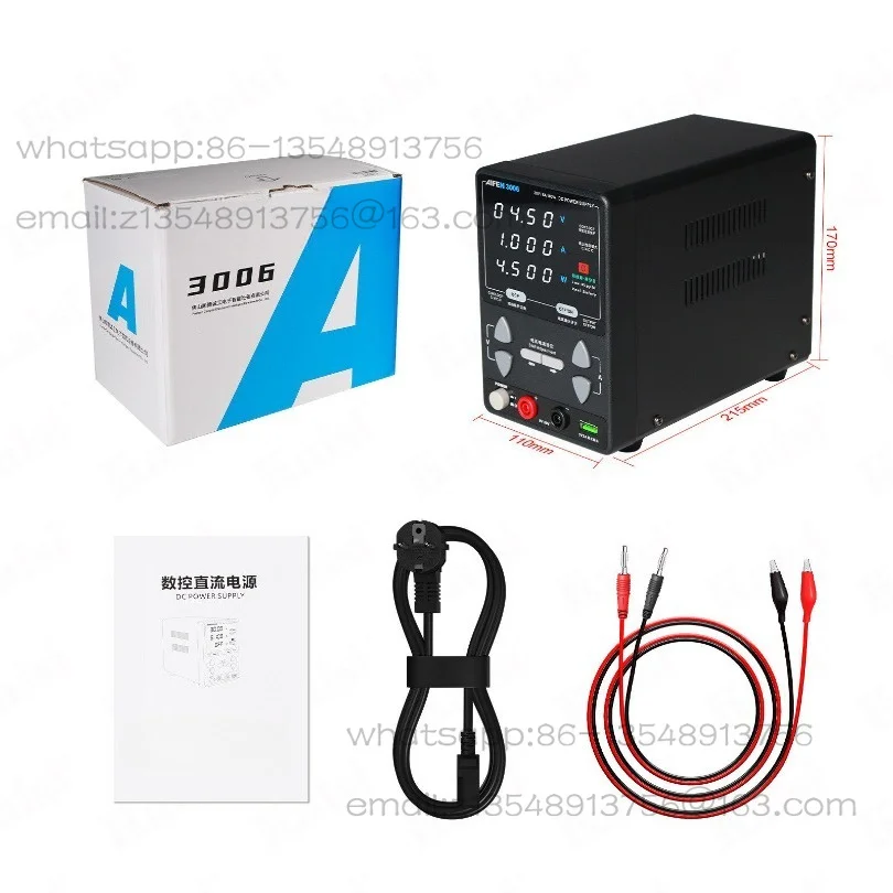 3060 규제 전원 공급 장치 30V 6A180W 고출력 휴대폰 유지 보수 DC 전류계