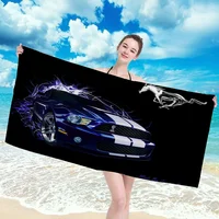 Ford Mustang Beach Towel Robe Christmas Towels Bathroom Large Bath Towels Bathrobe Girl Spa Size Bathing Adults Anime Home 1