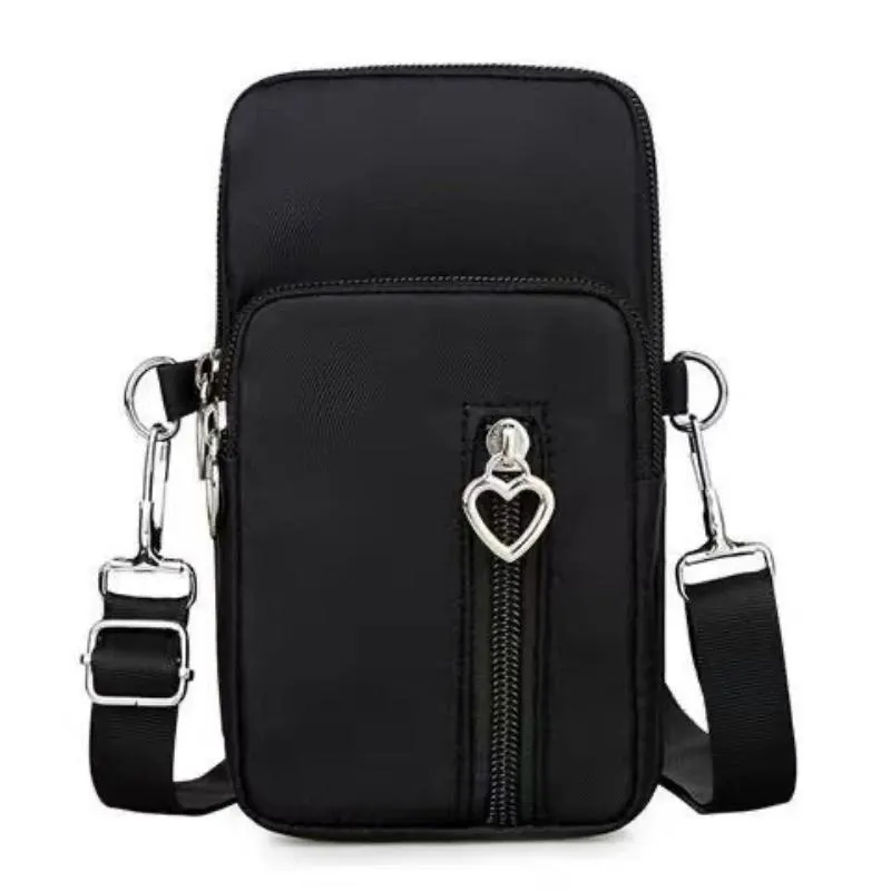 Women's Retro Multi-layer Messenger Mobile Phone Bag