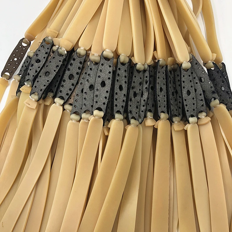 3pcs2.0mm Thickened Large Elastic Flat Leather Rubber Band For Hunting Slingshots Rebound Faster and Stronger Catapult Use slingshot rubber band