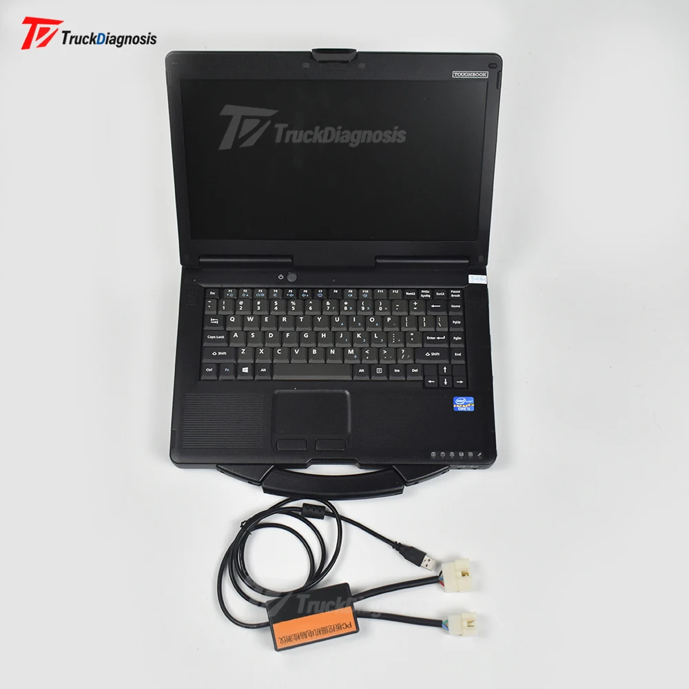 

Excavator Heavy Duty Diagnostic Tool For Hitachi 4pin And 6pin Cont Connectors Cable+CF19/CF52 Laptop