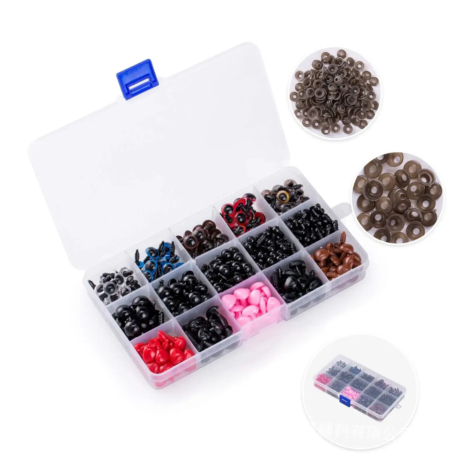 

752pcs/box 6-12mm Eyes And Nose for Toys DIY Making