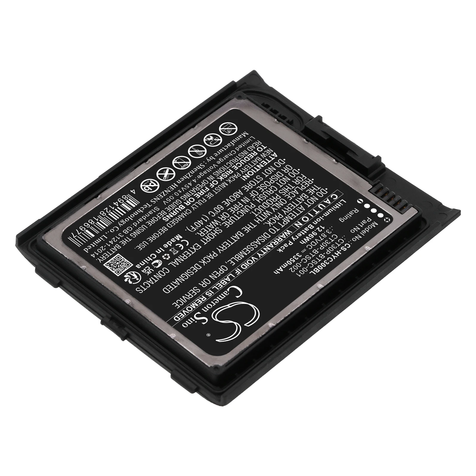 

Barcode Scanner Battery For Honeywell CT30 XP HC CT30P-BTSC-001 002 Capacity 3350mAh / 12.96Wh Color Black Type Li-ion 3.87V