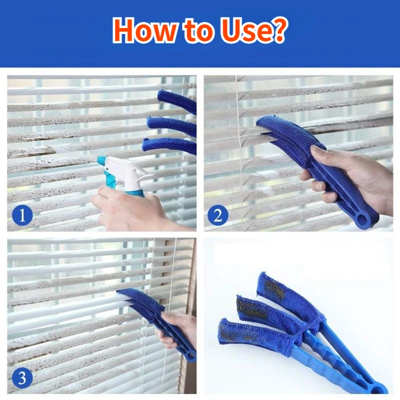 Mini Dust Blind Cleaner Car Vent Window Blind Detail Brush Keyboard Cleaner Hand Held Magic Brush Duster Auto Supplies