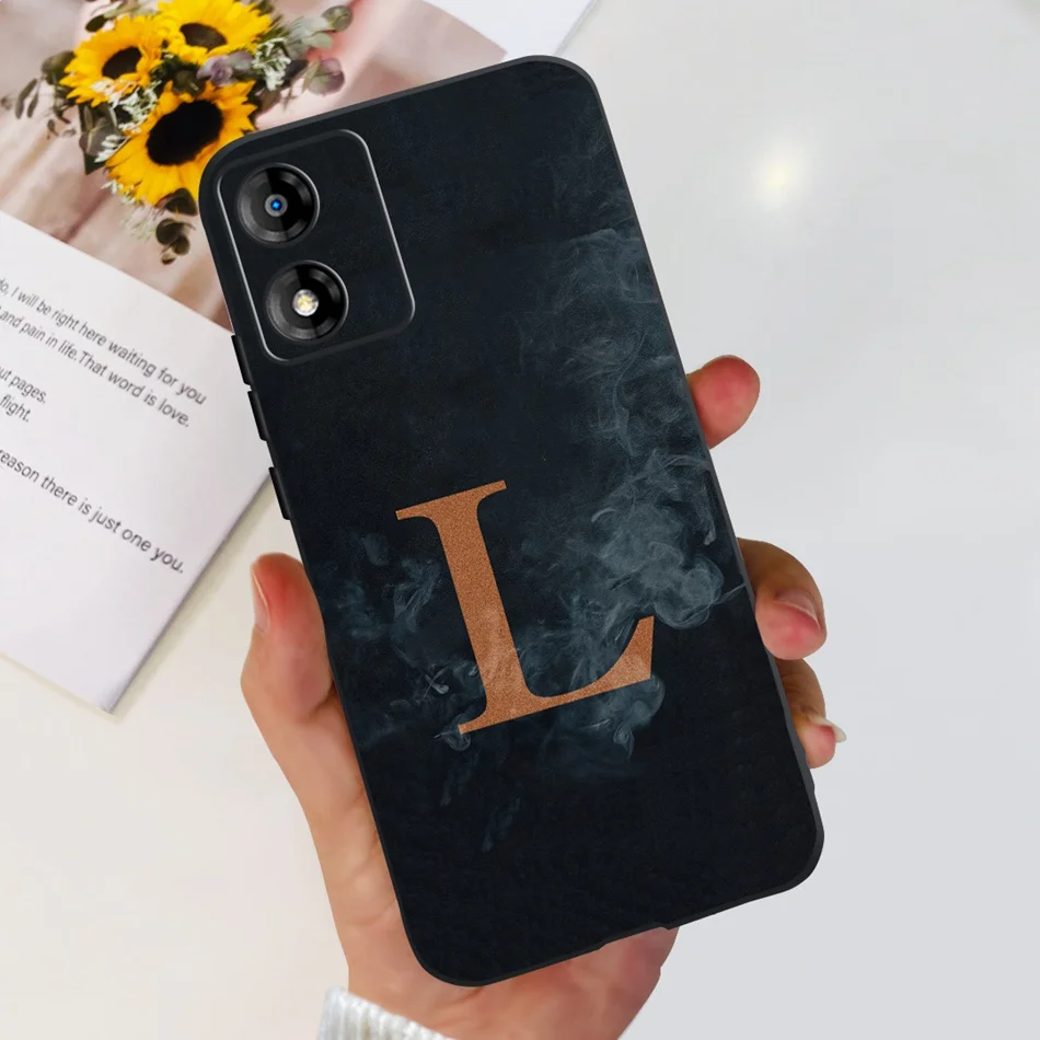 Cute Letter Soft Silicone TPU Slim Phone Back Cover Case