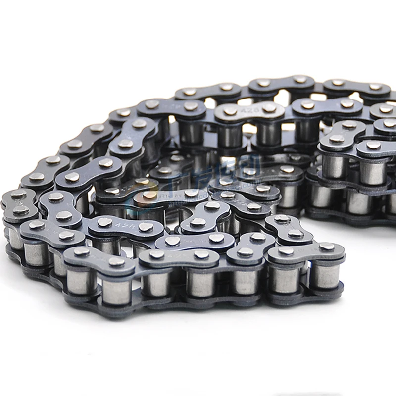 Single Row Stainless Steel Chain for Industrial Transmission Short Pitch Roller Chain 0.5/1.5/5m 05B/06B/06C/08A/08B/10A/12B