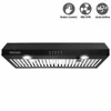SNDOAS 600CFM 30 inch Kitchen Under Cabinet Black Cook Fan with LED Light Range Hood US0475 1