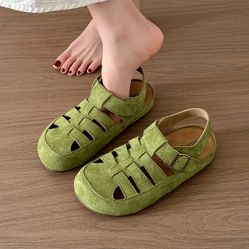 Women Flats Sandals Fashion Hollow Designer Casual Slingback Slippers Summer Flip Flops