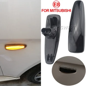2X Dynamic LED Side Marker Turn Signal Repeater Flowing Flash Light Fit For Mitsubishi Lancer Evolution X Outlander Mirage 1