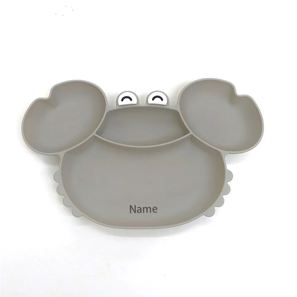 Baby Tableware Bowl Personalized Customization Free Printing Silicone Material Boy Girl Holiday Gift