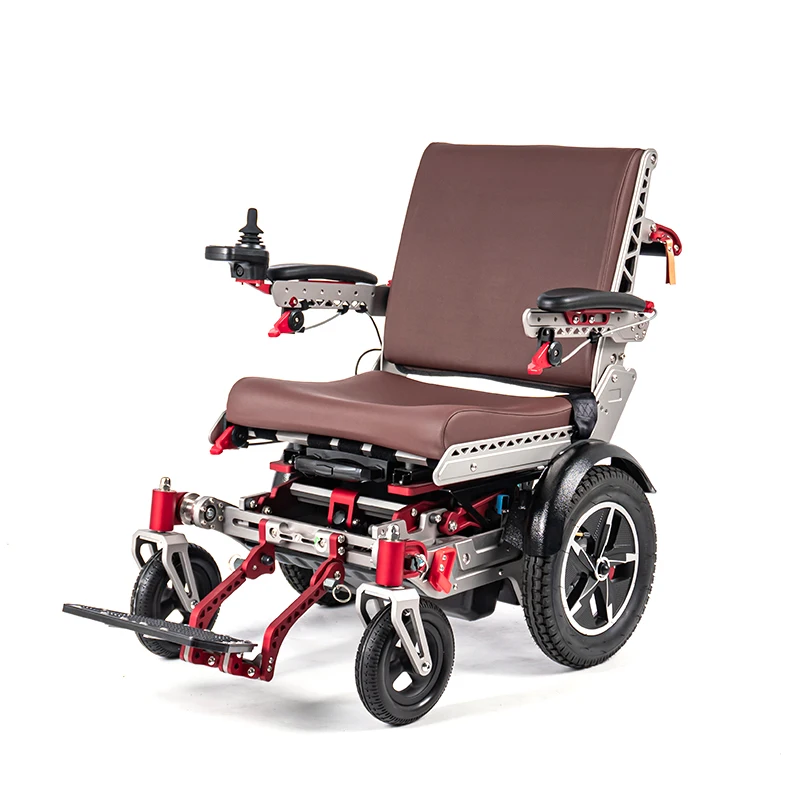 Muiltifunctional Heavy Duty Power Lift up/down Motorized Wireless Control Foldable With Trolley Handle Electric Wheelchair