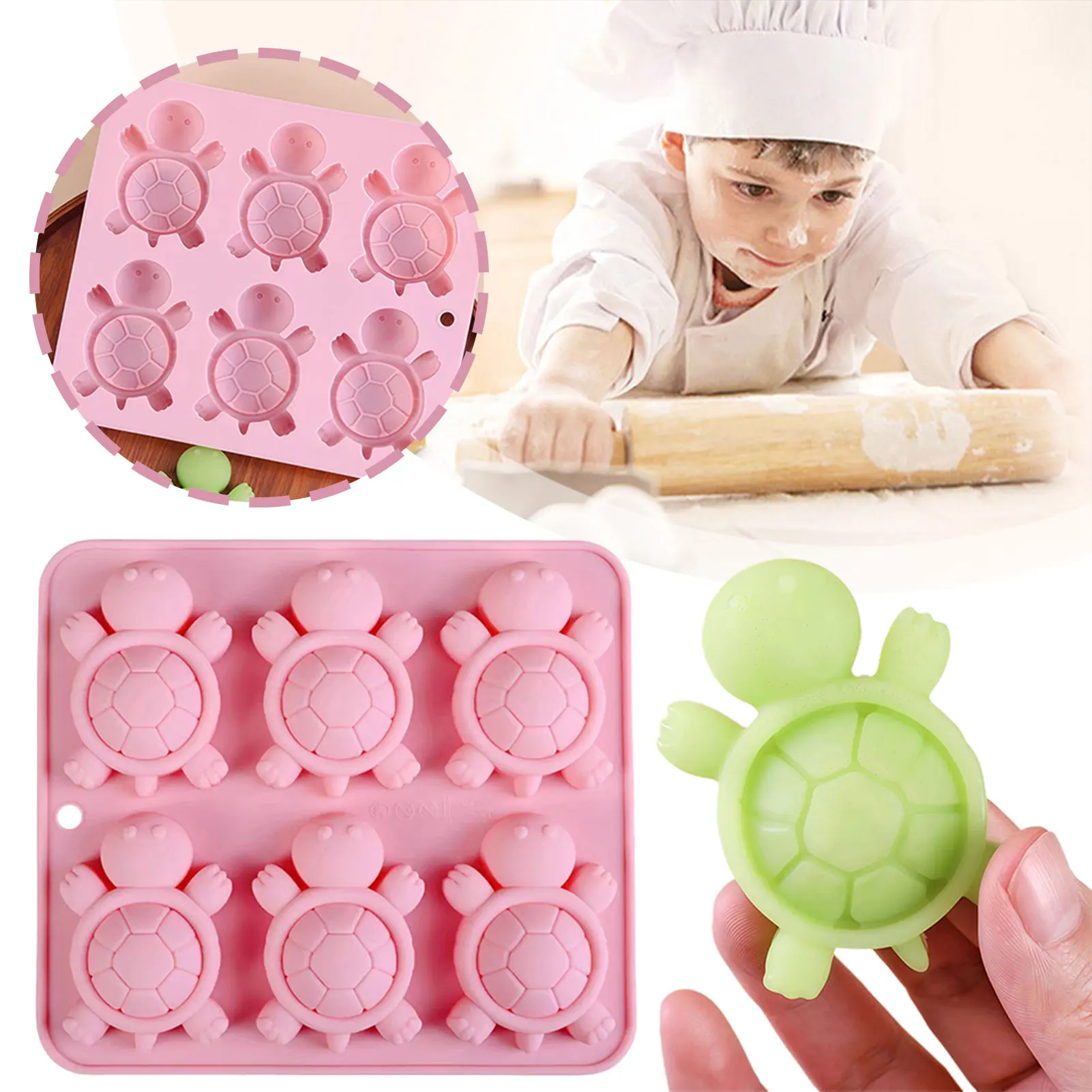 Turtle Ice Block Turtles Ice Tray 3D Tortoises Sea Turtles Silicone Mold For DIY Ice ...