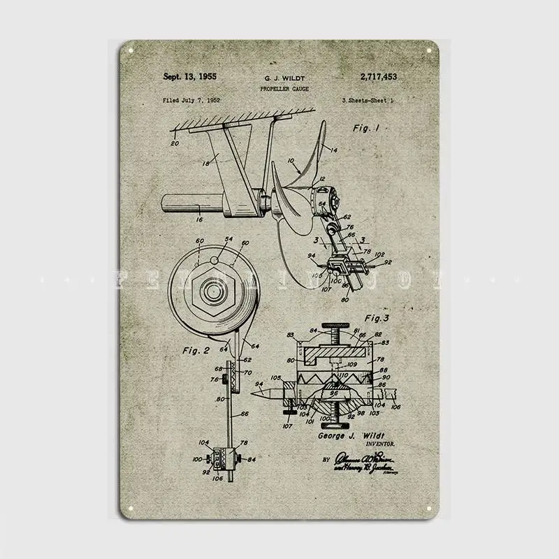 

1952 пропеллер Калибр металлический плакат для кинотеатра гостиной таблички для Дома Ретро жестяной знак плакаты
