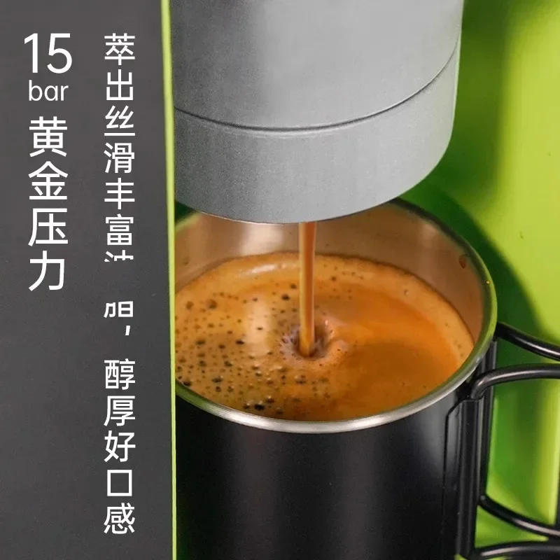 Coffee Machine Cafetera Expreso  Full Semi-automatic Espresso Machine Small Home Outdoor Portable  Bag Nespresso 4