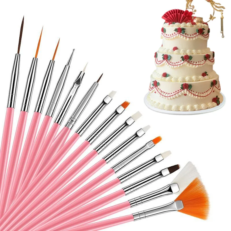 Decoration Birthday Cake Brushes Cake Brush Cake Decorating 15pcs Cake Set Aliexpress