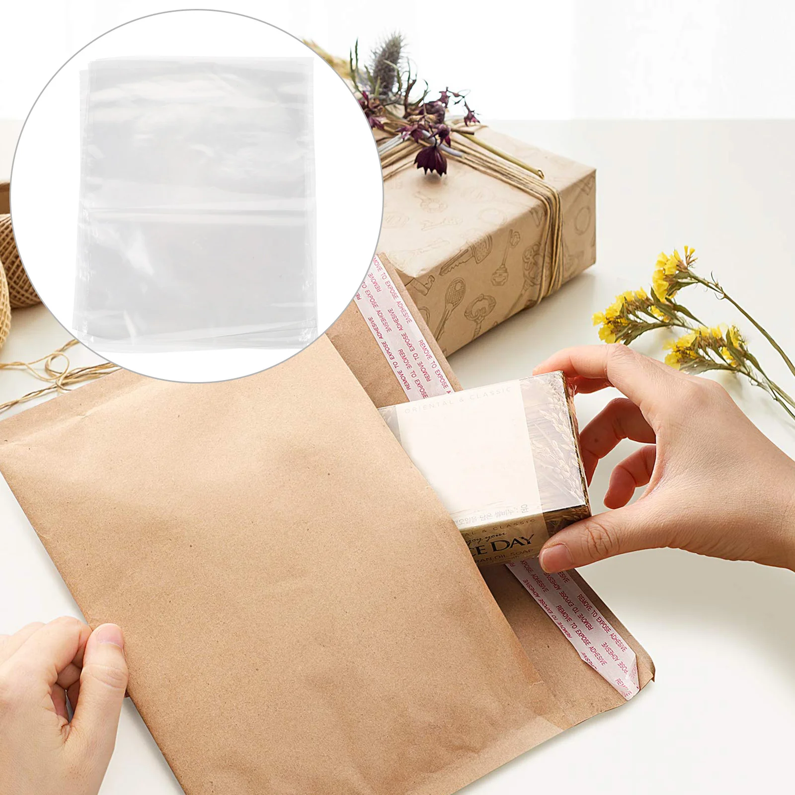 

200pcs Practical Shrink Bag Heat Shrink Clear Shrink Film