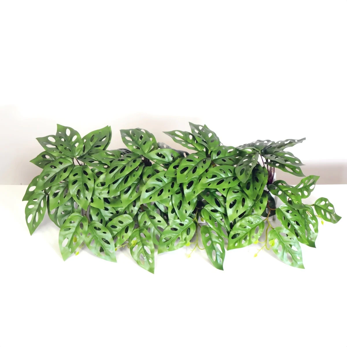 35 cm künstliche Pflanzen Mini Monstera grüne gefälschte Blätter simulierte Palmblätter Landschaftsbau Park Hotel Home Dekoration Zubehör
