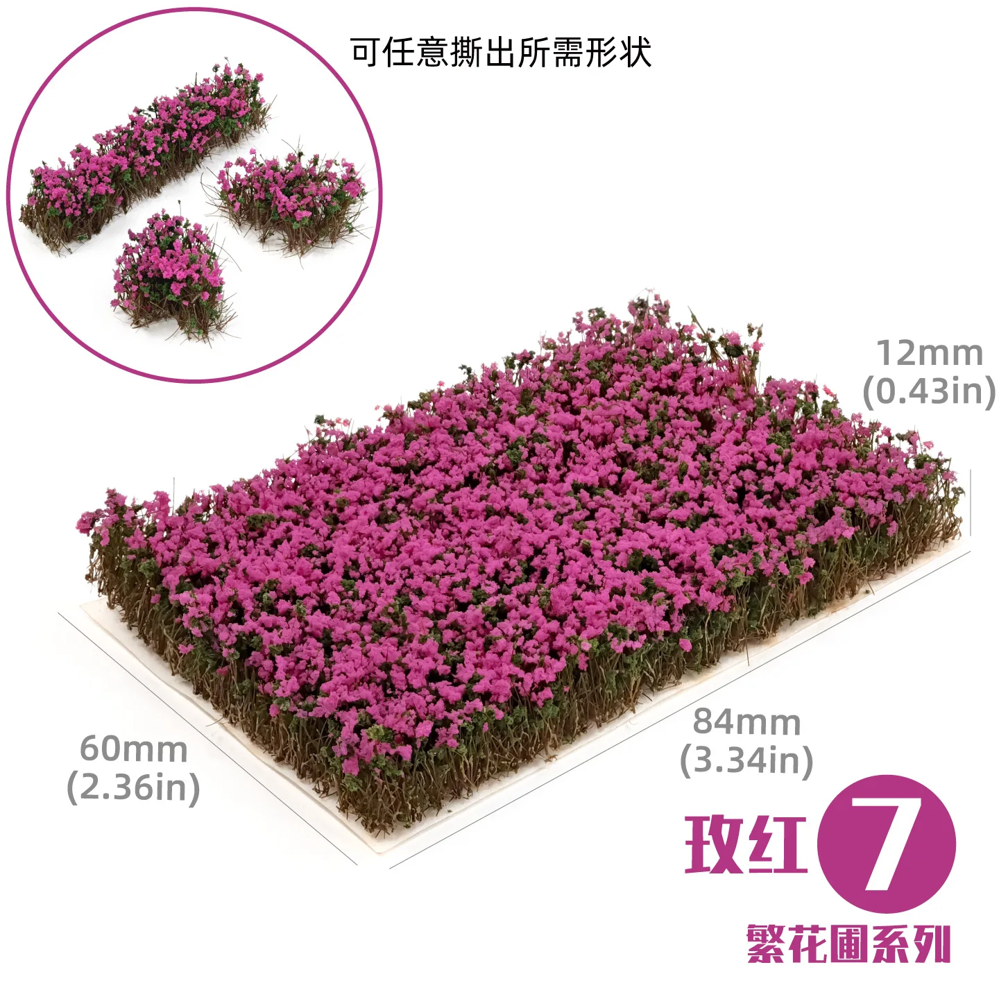 Höhe 10mm Statische Blume Gras Cluster Modell Diy Micro Landschaft Landschaft Materialien Sand Tisch Layout Diorama Kits 1Pcs – Detail 10
