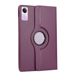 Premium Leather 360° Rotating Tablet Cover for Redmi Pad SE 11 2023 (Purple)