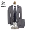 2024 DAROuomo Mens Suit terno Slim Fit Casual one button Fashion Grid Blazer Side Vent Jacket and Pant for Wedding Party DRV8237 1
