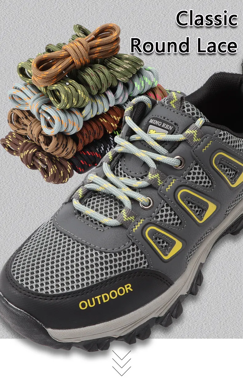 1 Paar Runde Schnürsenkel Modische Stiefel-Wanderschnürsenkel Blumen-Punkte Einfarbige Schnürsenkel Passend für Sportschuhe Polyester-Schnürsenkel – Detail 1