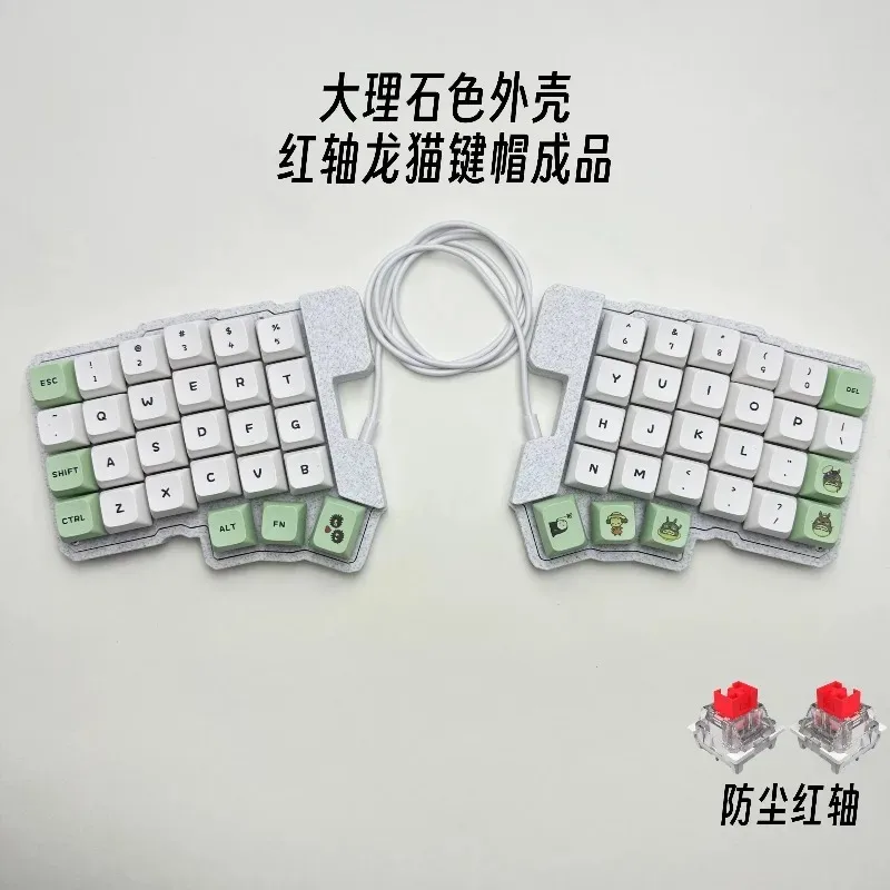 Silakka54 분할형 기계식 키보드 키트 유선 맞춤형 인체공학적 QMK 핫스왑 분할형 핸즈 키보드 VIAL 좌우 손잡이 키보드