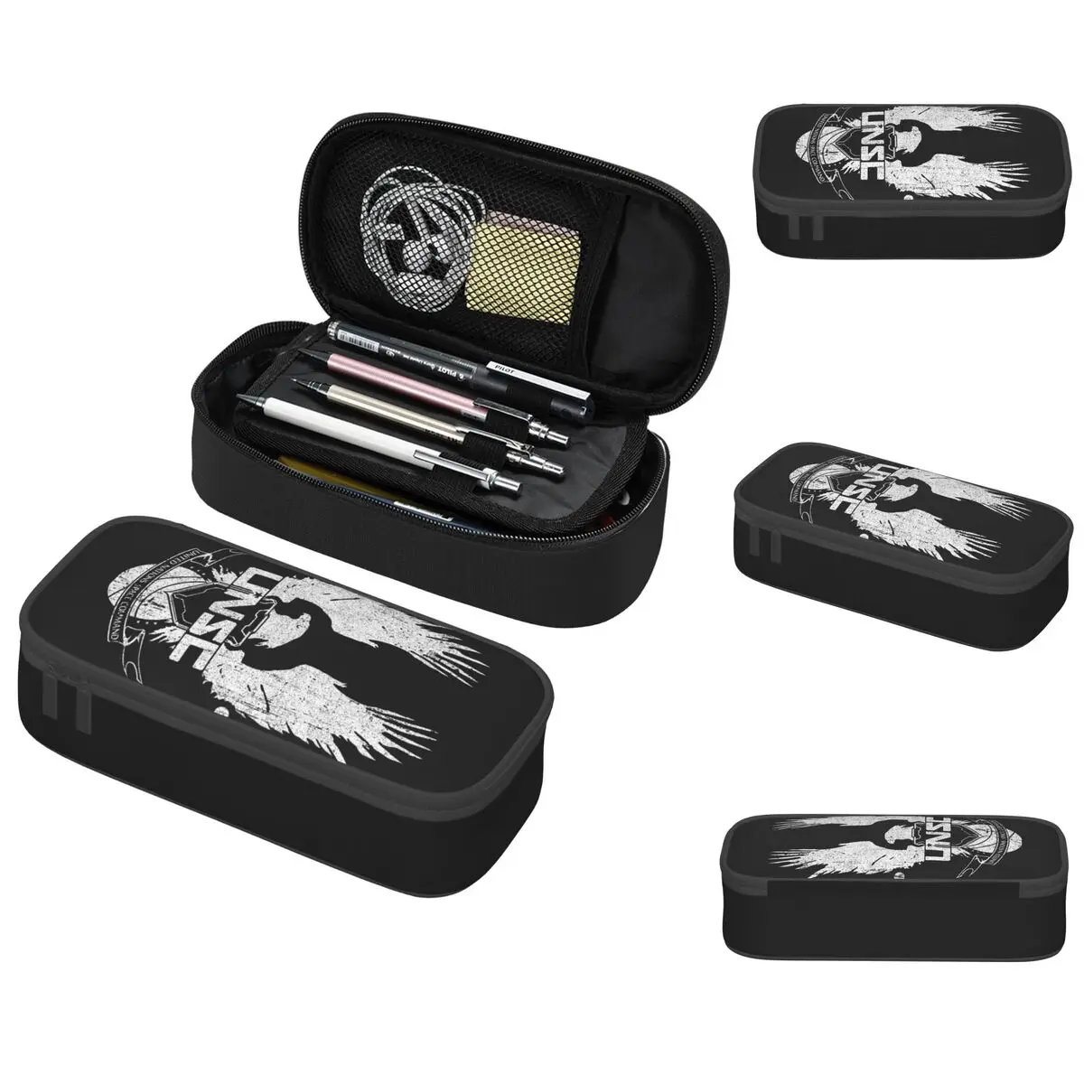 Halo UNSC Worn Pencil Cases Large Storage Pen Bags Pen Box Pencil Pouch For Boys Girls Students Stationery School Office
