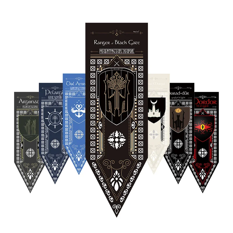 Lotr Flag Mine Mordul Barad-Dur Black Gate Ranger Dol Amroth Imrahil Pelargir Home Decor Bandiere Banner Decorazione Valance New2