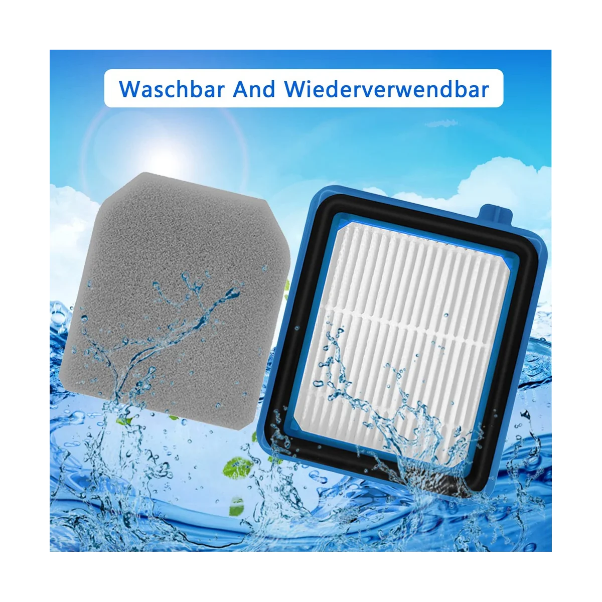 HEPA Filter Compatible for ASKW1 QX6 QX7 QX8-2 Vacuum Cleaner Accessories Vacuums Filters