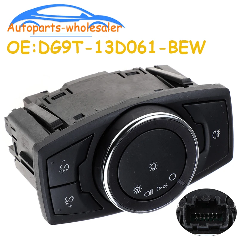 Car Headlight Fog Light Control Switch DG9T-13D061-BEW Ford Mustang 2015-2018