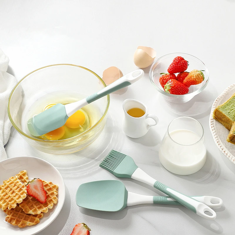 

Silicone Cream Cake Spatula Non-Stick Butter Batter Mixer Scraper Kitchen Cooking Baking Oil Brush Pies Biscuit Pastry Blenders