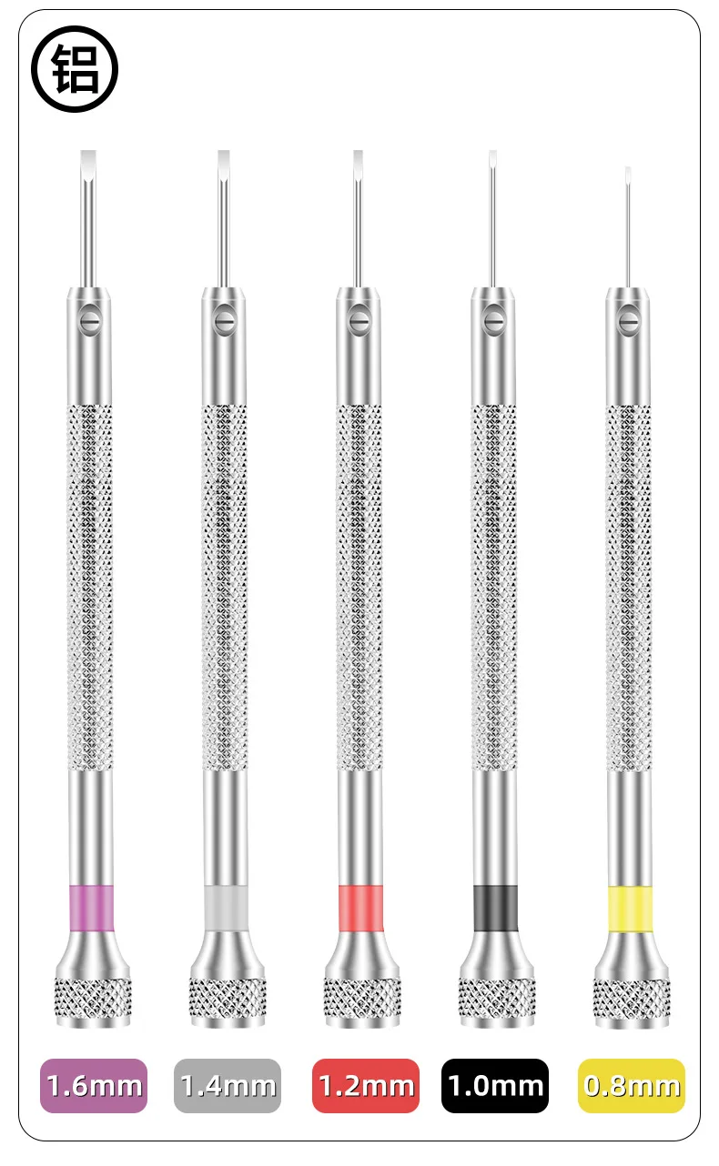 1pcs Precision screwdriver for watch repair 0.8-1.6mm mini slotted screwdriver precision instrument repair hand tool