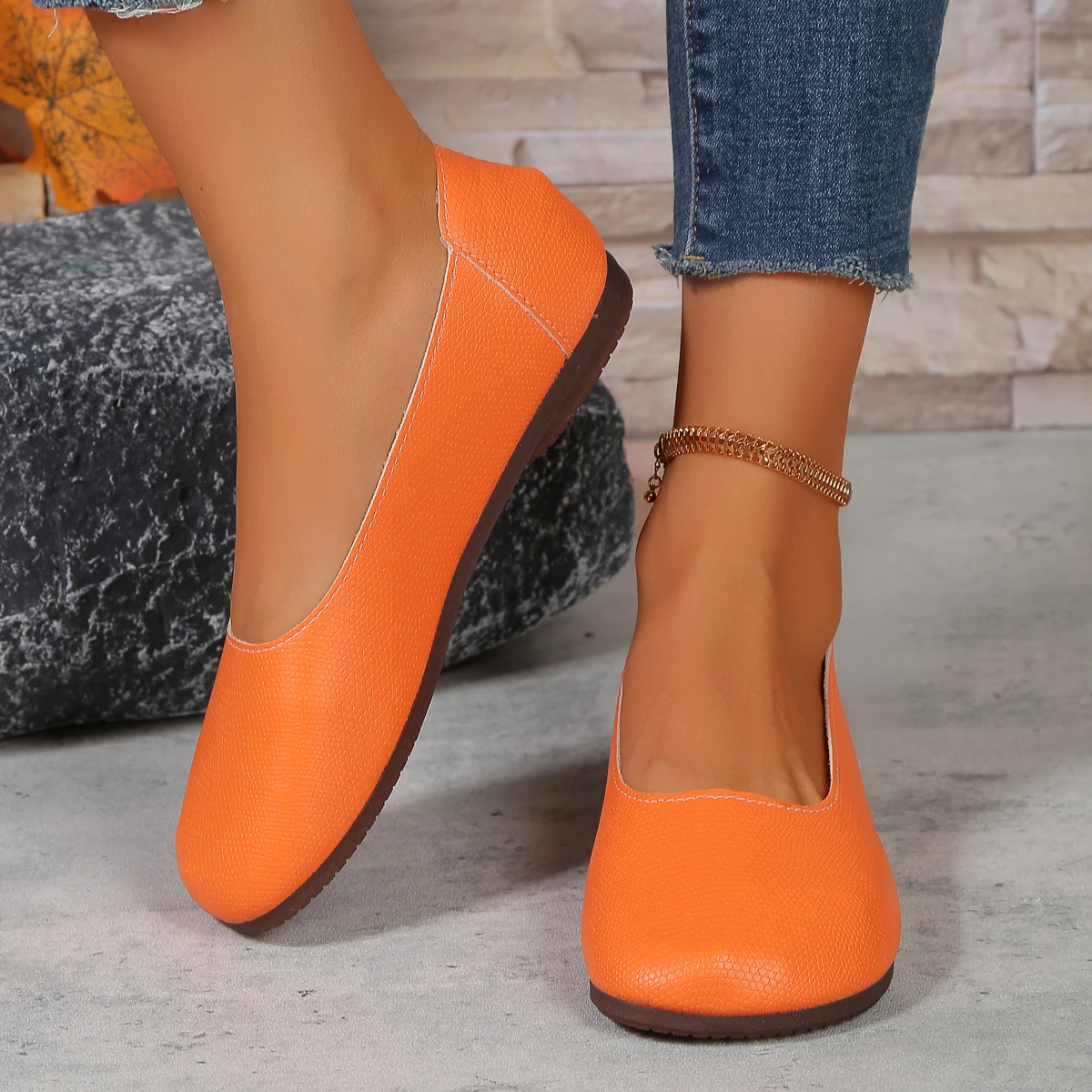 شعبية شقة وحيد حذاء واحد جولة تو الفول الأحذية 202...