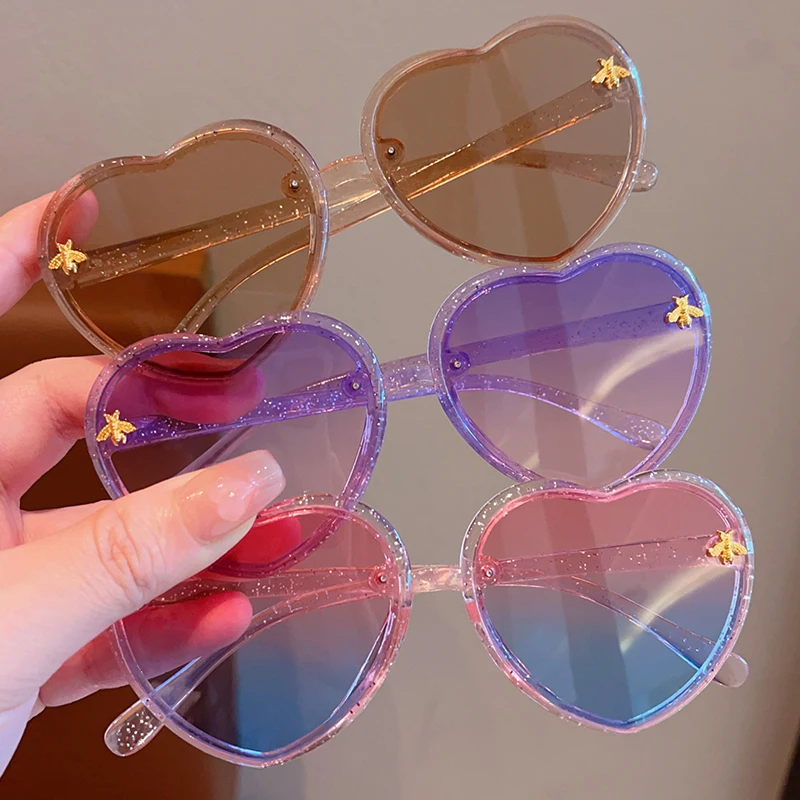 Children Cute Colors Animal Bee UV400 Sunglasses Baby Girls Outdoor Acrylic Sun Protection Sunglasses Kids Sun Glasses