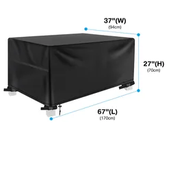 Premium Waterproof Outdoor Furniture Cover for L - Shaped Sectional Sofa - Durable Dustproof Protection for Garden Patio Sets (170x94x70cm)