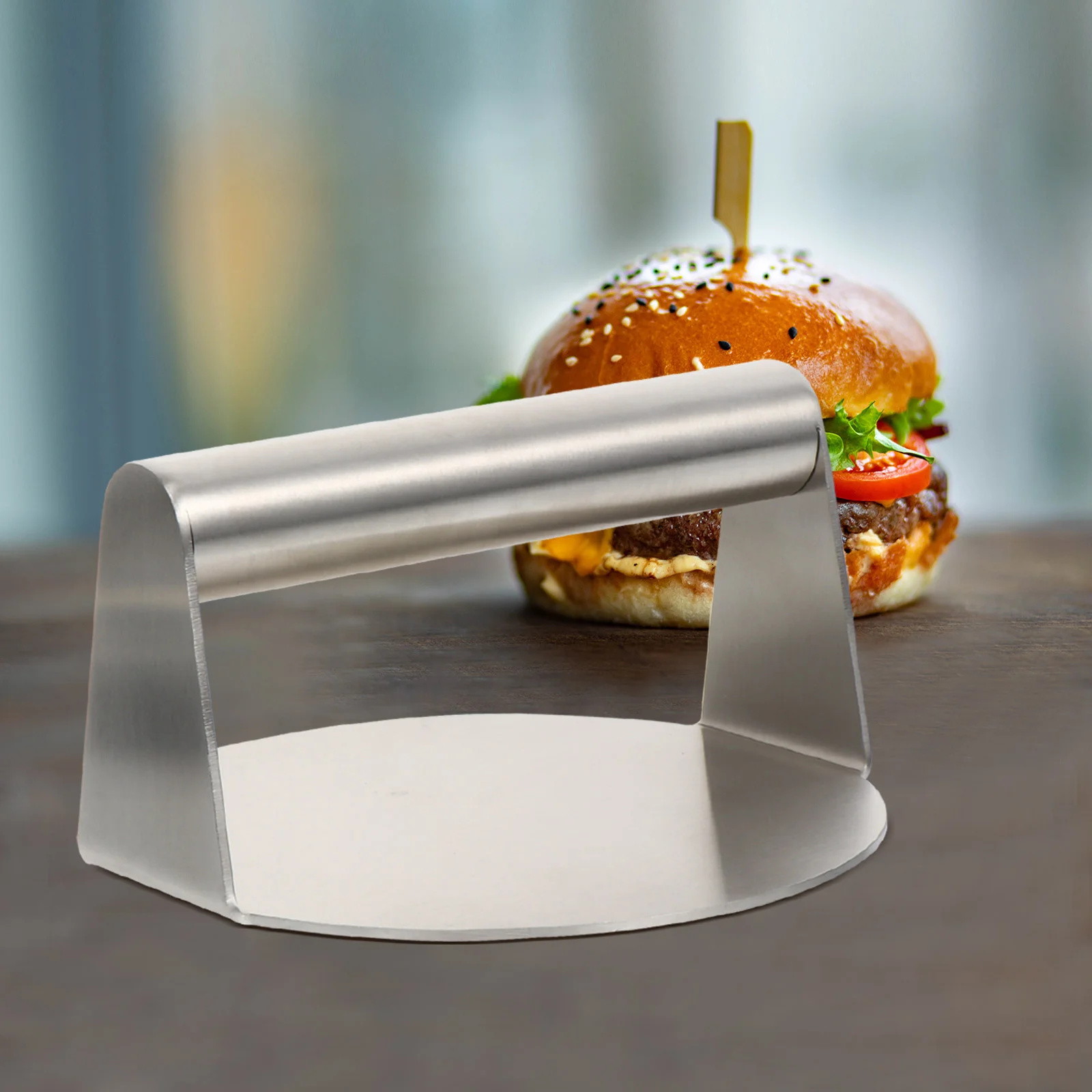 

Stainless Steel Burger Press Meat Bacon Presser Grill Patty Making Dumpling Skin Pressing Tools Kitchen Gadget