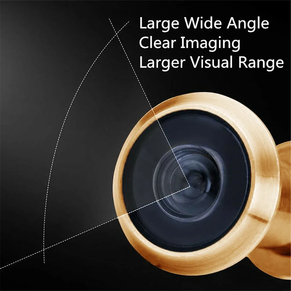 220 Degree Door Peephole Viewer Wide Angle Eye Sight Hole Glass Lens Door Camera Bell Outdoor Monitor